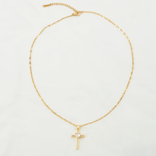 COLLAR CRUCIFIXO CIRCONITAS