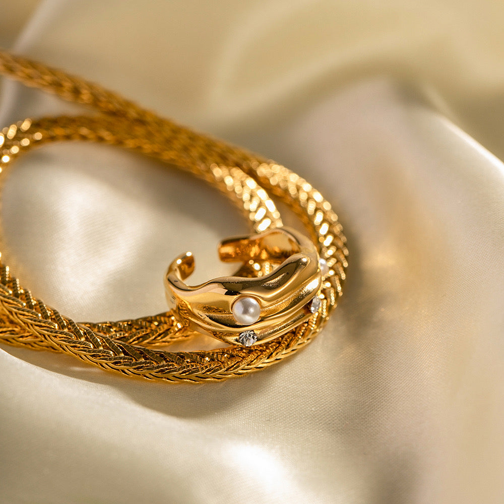 ANILLO DIADEMA DE PERLAS
