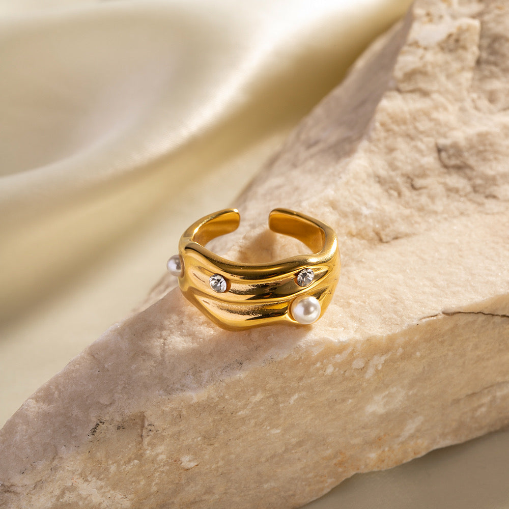 ANILLO DIADEMA DE PERLAS