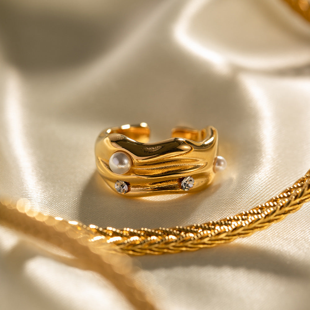 ANILLO DIADEMA DE PERLAS