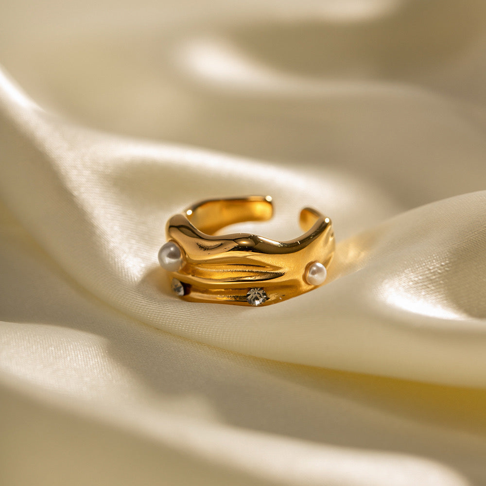 ANILLO DIADEMA DE PERLAS