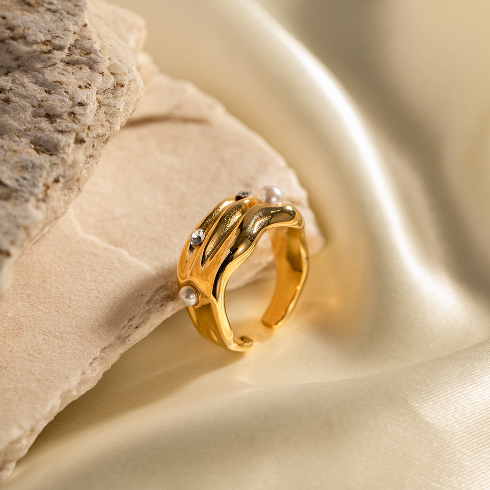 ANILLO DIADEMA DE PERLAS