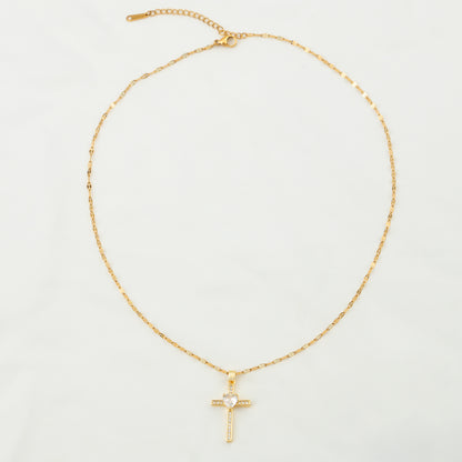 COLLAR CRUCIFIXO CIRCONITAS