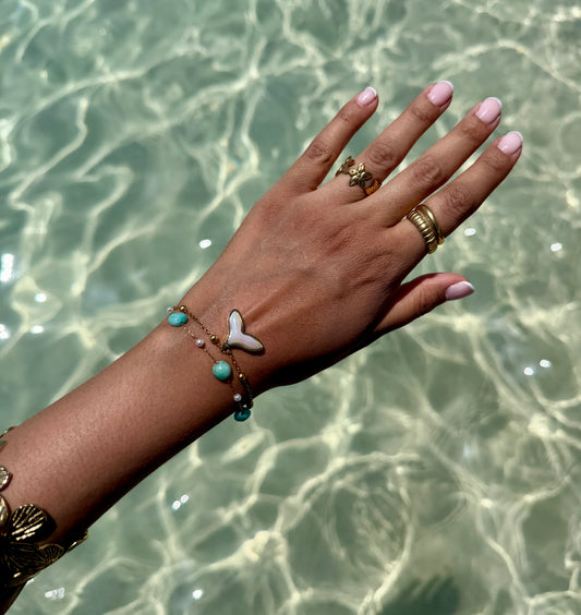 PULSERA MAR TURQUESA