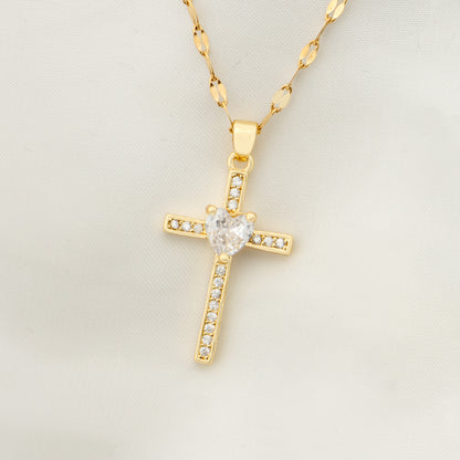 COLLAR CRUCIFIXO CIRCONITAS
